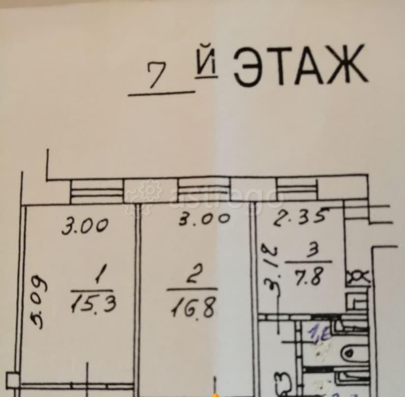 Комната, 16.8 м2, 7/10 эт. Москва - изображение 2