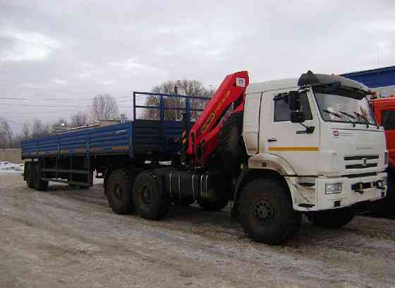 Седельный тягач КАМАЗ 53504 (43118) с манипулятором ИМ-150N Москва