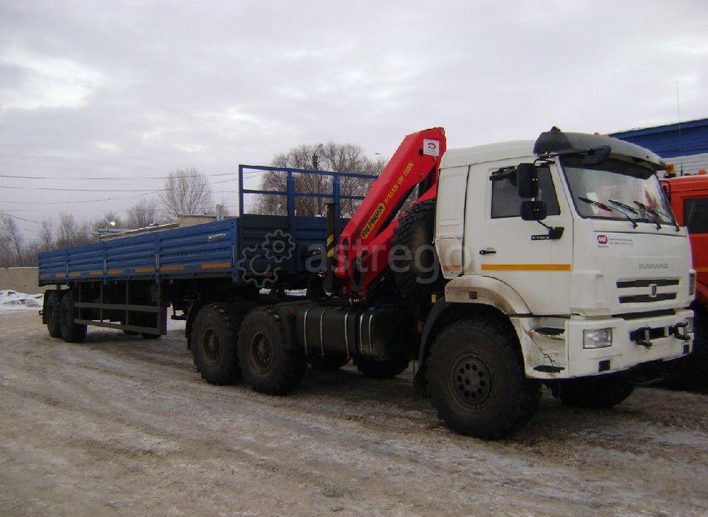Седельный тягач КАМАЗ 53504 (43118) с манипулятором ИМ-150N Москва - изображение 1