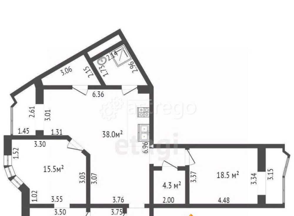 4-комн. квартира, 100 м2, 12/25 эт. Красногорск - изображение 5