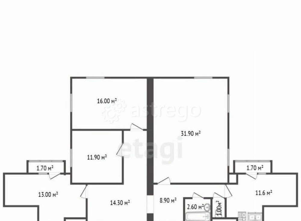 4-комн. квартира, 111.2 м2, 6/16 эт. Санкт-Петербург - изображение 7