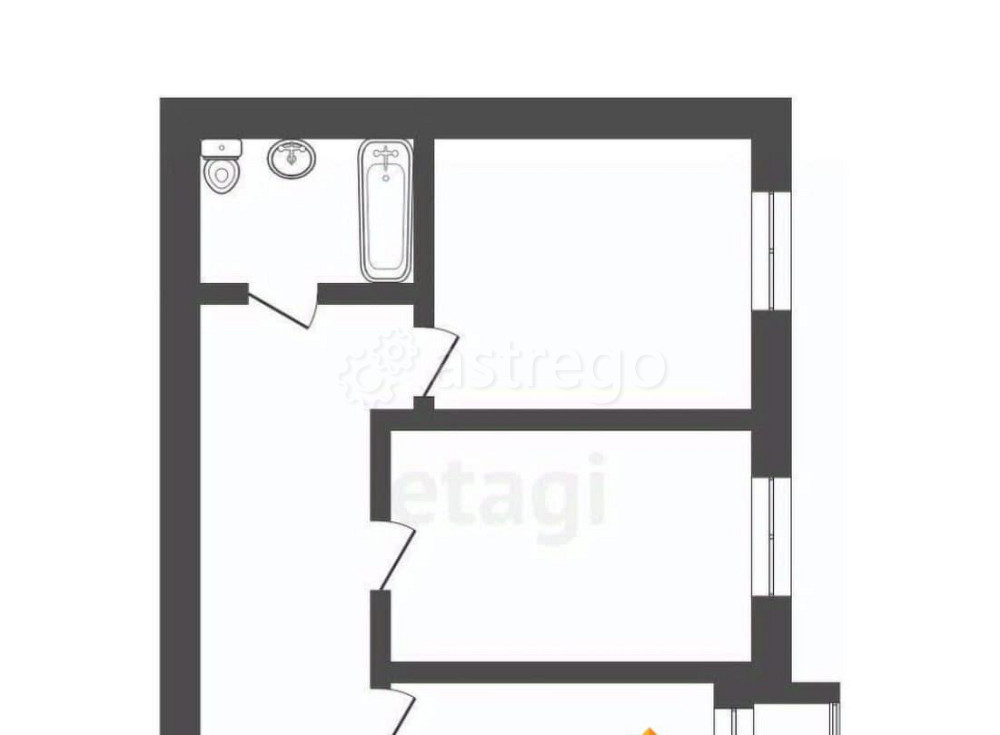 2-комн. квартира, 50.7 м2, 3/5 эт. Бийск - изображение 2