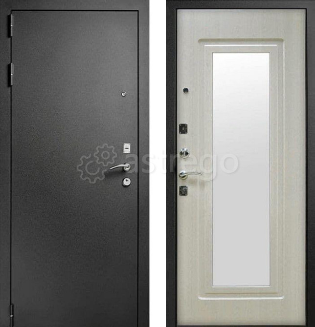 Дверь металлическая Царское зеркало муар Белый ясень 2050*960 Левое открывание vrd-30010 Verda Москва - изображение 1