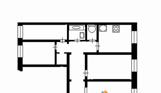 4-комн. квартира, 81 м2, 1/10 эт. Красноярск