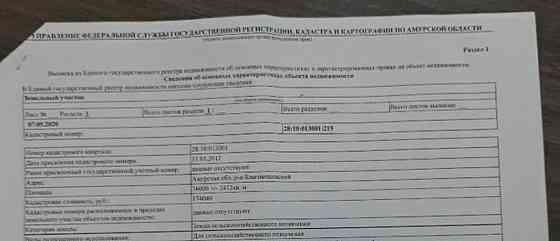 Земельный участок, 7.6 га Благовещенск