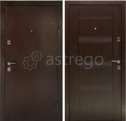 Дверь металлическая КОМФОРТ венге 860х2050 левая двер. полотна 65 мм Екатеринбург - изображение 1