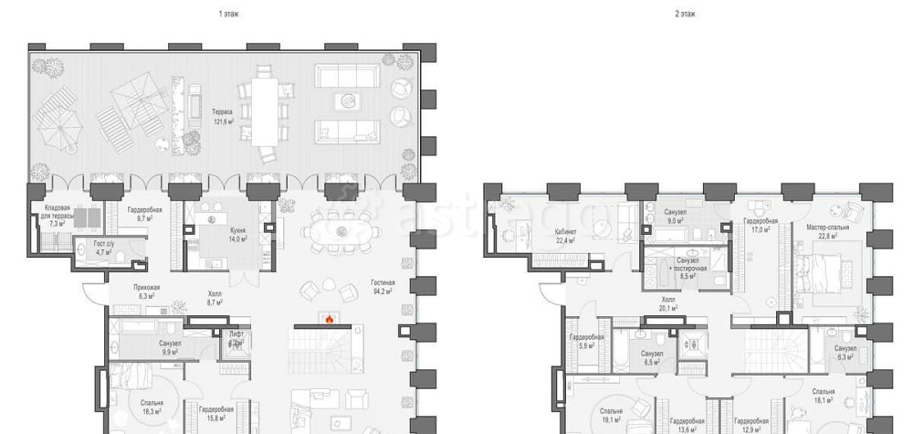 6-комн. квартира, 422.3 м2, 10/10 эт. Москва - изображение 1