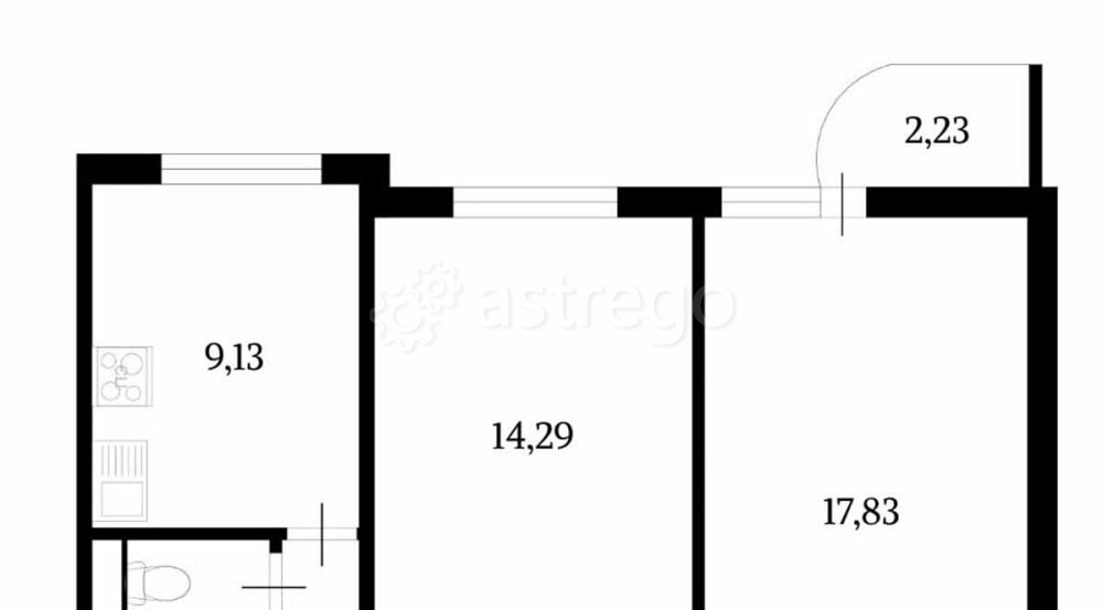 2-комн. квартира, 52 м2, 11/17 эт. Москва - изображение 6