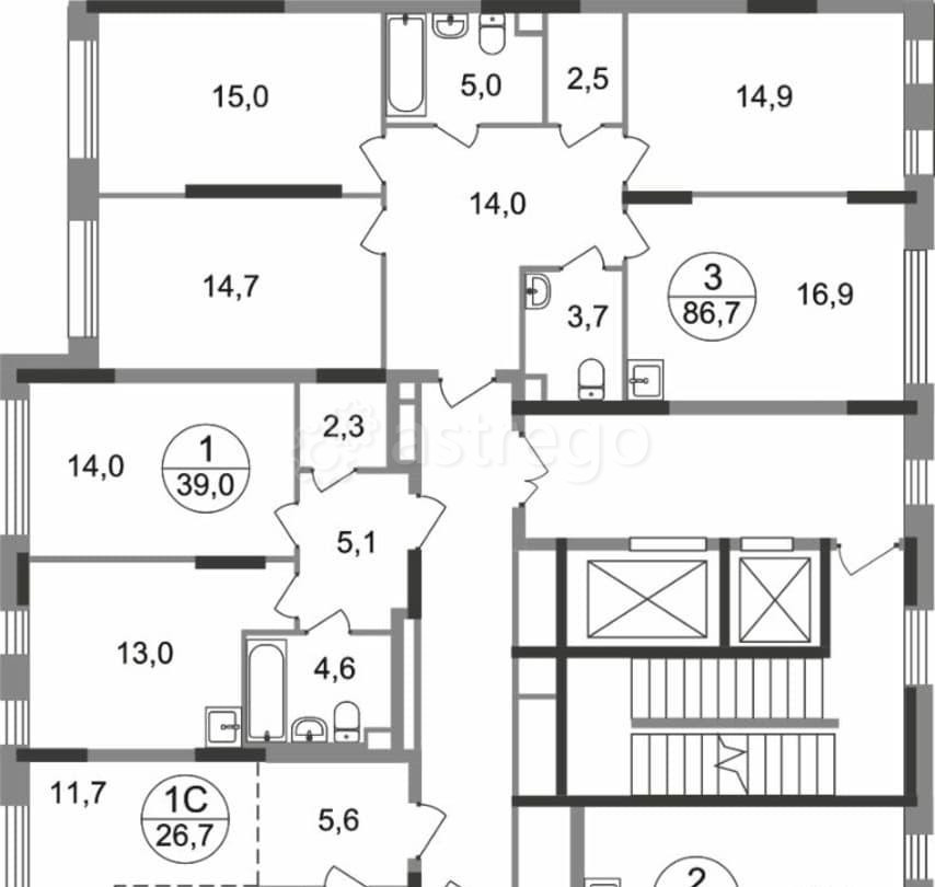 Студия, 26.7 м2, 2/17 эт. Москва - изображение 3