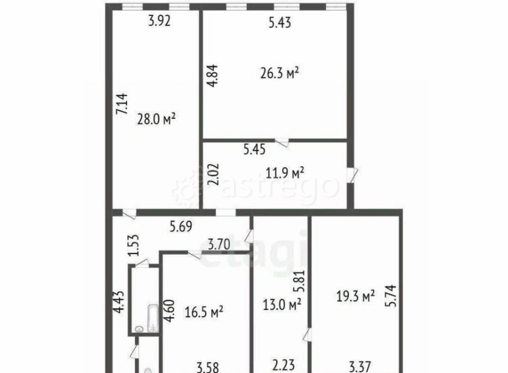 Комната, 28 м2, 4/5 эт. Санкт-Петербург - изображение 1