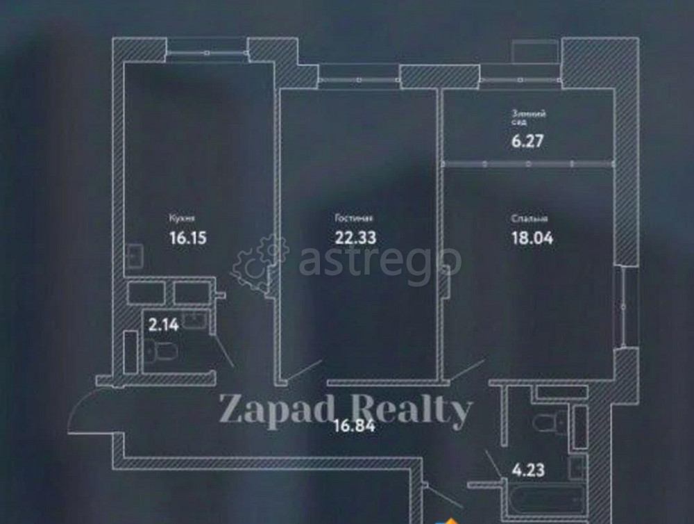 3-комн. квартира, 110 м2, 19/22 эт. Москва - изображение 7
