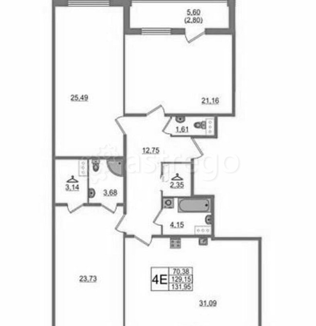 3-комн. квартира, 132 м2, 8/9 эт. Санкт-Петербург - изображение 10