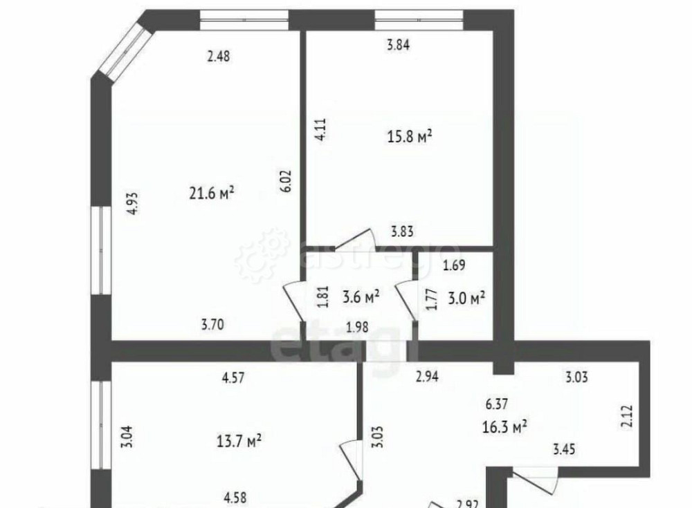 3-комн. квартира, 91.5 м2, 5/6 эт. Стерлитамак - изображение 1