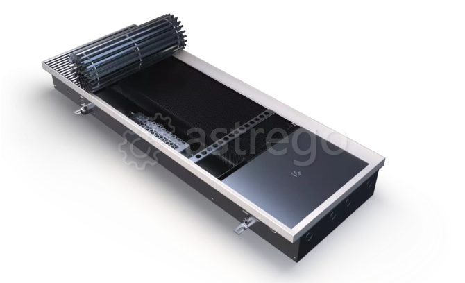 Конвектор внутрипольный VITRON ВКВ.110.360.1500.4ТГ.24В с корпусом из оцинкованной стали Витрон Москва - изображение 1