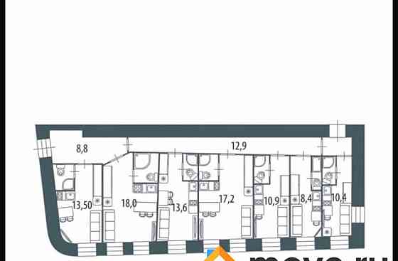 5-комн. апарт-ы, 114.5 м2, 2/6 эт. Санкт-Петербург