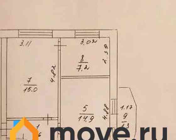 4-комн. квартира, 58.5 м2, 3/5 эт. Талдом