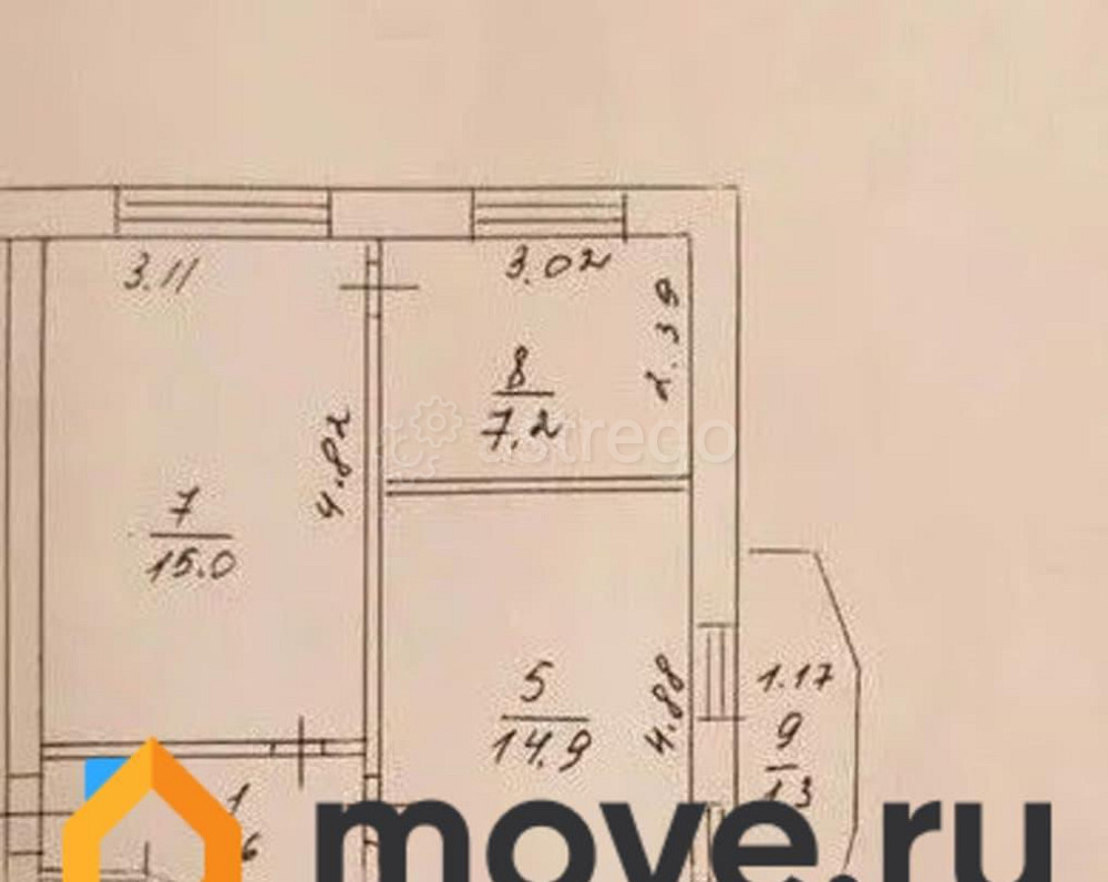 4-комн. квартира, 58.5 м2, 3/5 эт. Талдом - изображение 1
