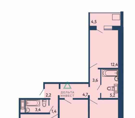 4-комн. квартира, 84 м2, 9/13 эт. Уфа