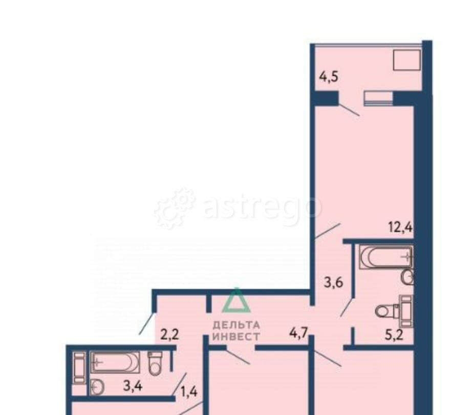 4-комн. квартира, 84 м2, 9/13 эт. Уфа - изображение 5
