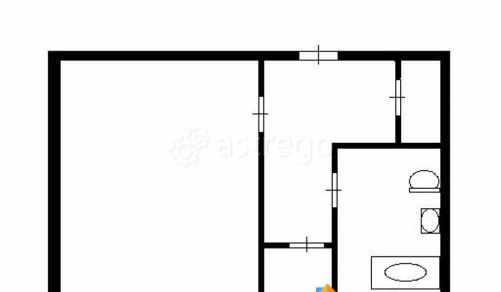 1-комн. квартира, 30.8 м2, 5/5 эт. Северодвинск - изображение 6