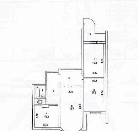 3-комн. квартира, 77.5 м2, 12/17 эт. Химки