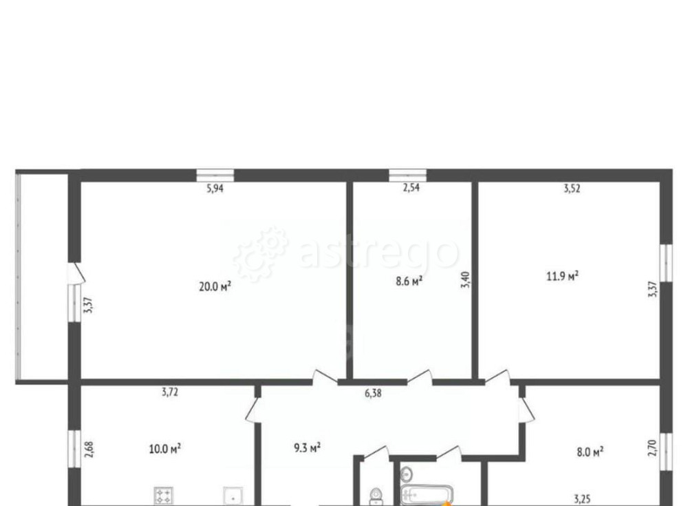 4-комн. квартира, 72 м2, 3/5 эт. Благовещенск - изображение 1
