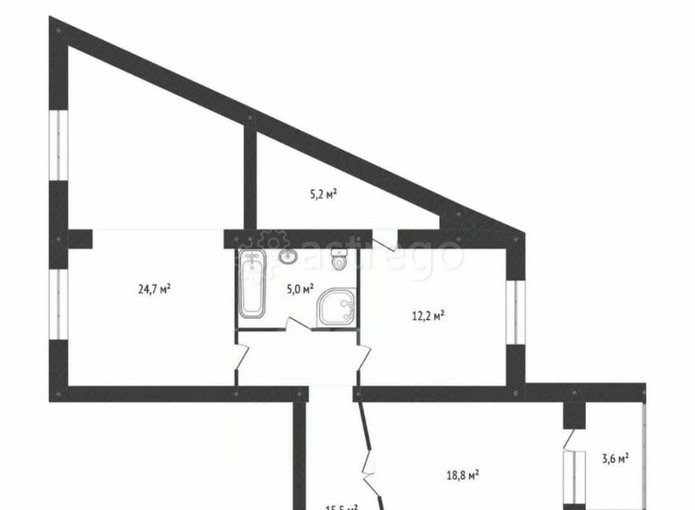 3-комн. квартира, 92 м2, 3/12 эт. Уфа - изображение 2