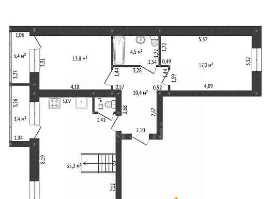 4-комн. квартира, 129.1 м2, 13/13 эт. Уфа