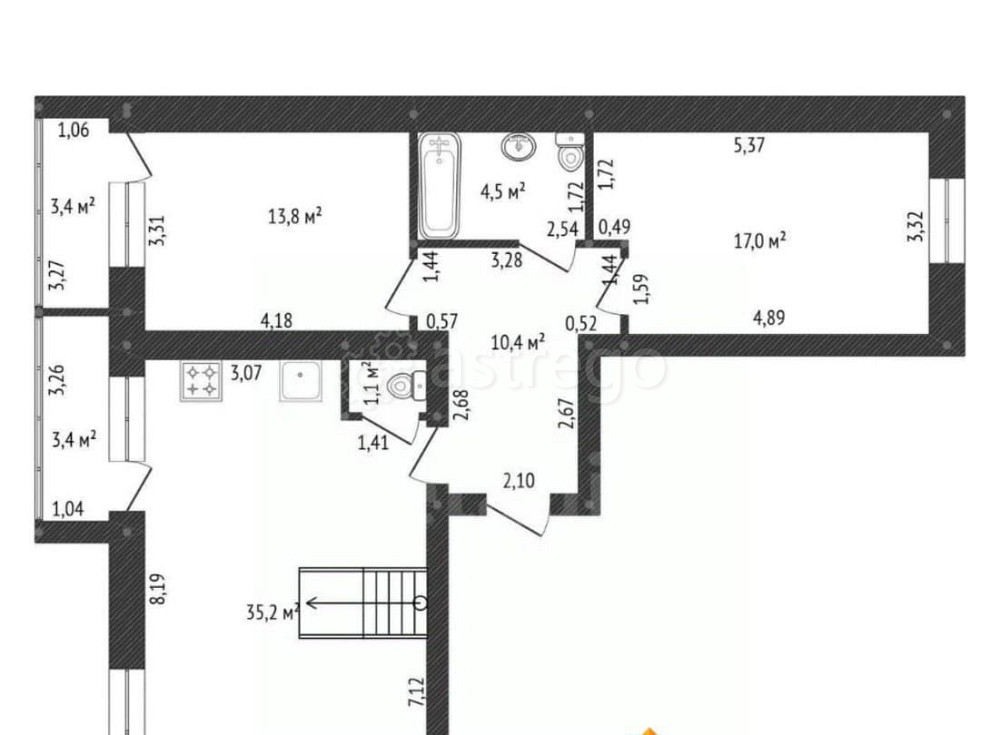 4-комн. квартира, 129.1 м2, 13/13 эт. Уфа - изображение 6