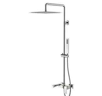 Душевая стойка BOHEME Qubic 478-NB Nikel Brush Новосибирск