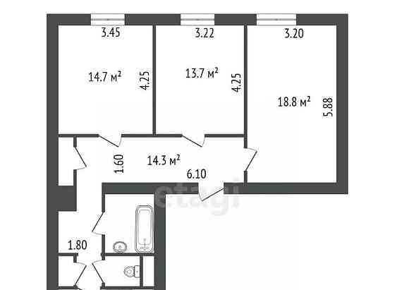 Комната, 15 м2, 4/5 эт. Санкт-Петербург