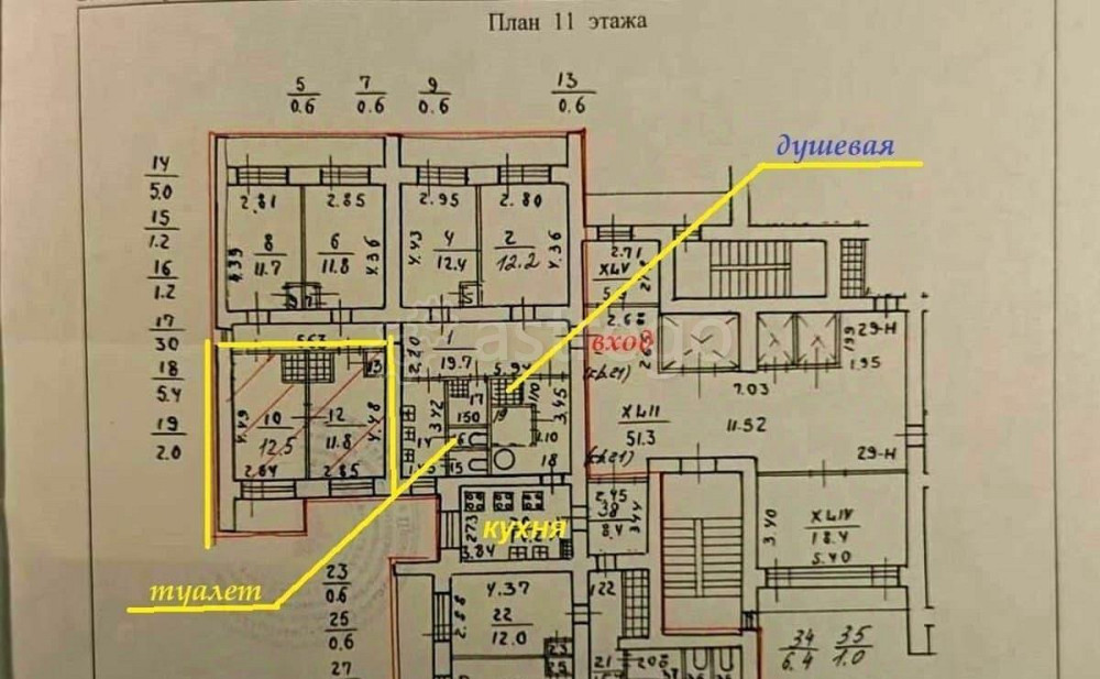 Комната, 12.5 м2, 11/15 эт. Санкт-Петербург - изображение 2