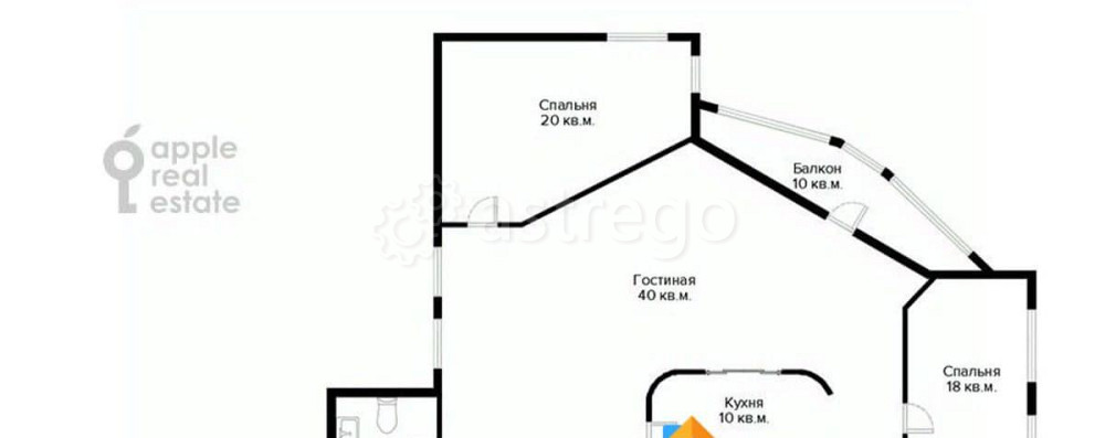4-комн. квартира, 210 м2, 5/25 эт. Москва - изображение 3
