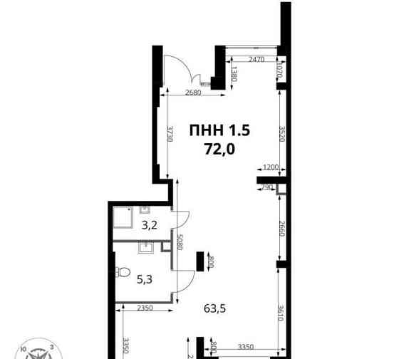 Свободного назначения, 72 м2 Химки