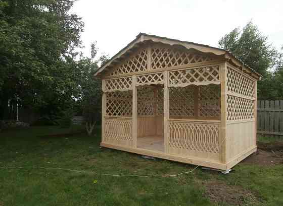 Беседка квадратная 3х4 Крыша ( двух скатная) Нижний Тагил