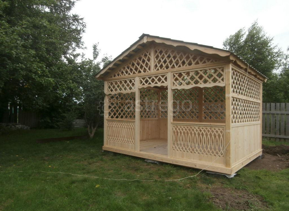 Беседка квадратная 3х4 Крыша ( двух скатная) Нижний Тагил - изображение 1