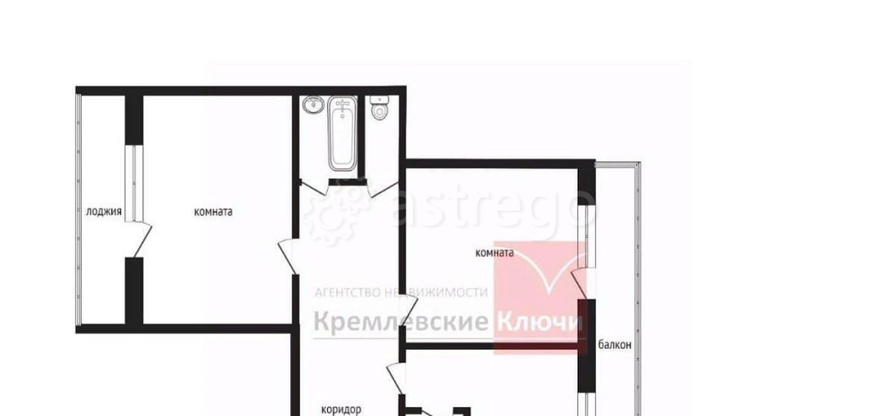 2-комн. квартира, 59 м2, 15/17 эт. Мытищи - изображение 7