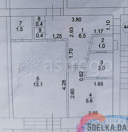 2-комн. квартира, 47 м2, 4/5 эт. Нефтекамск - изображение 9