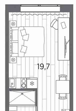 1-комн. апарт-ы, 23.5 м2, 4/13 эт. Санкт-Петербург