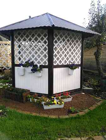 Беседка деревянная "Шестигранник-закрытая" Нижний Тагил