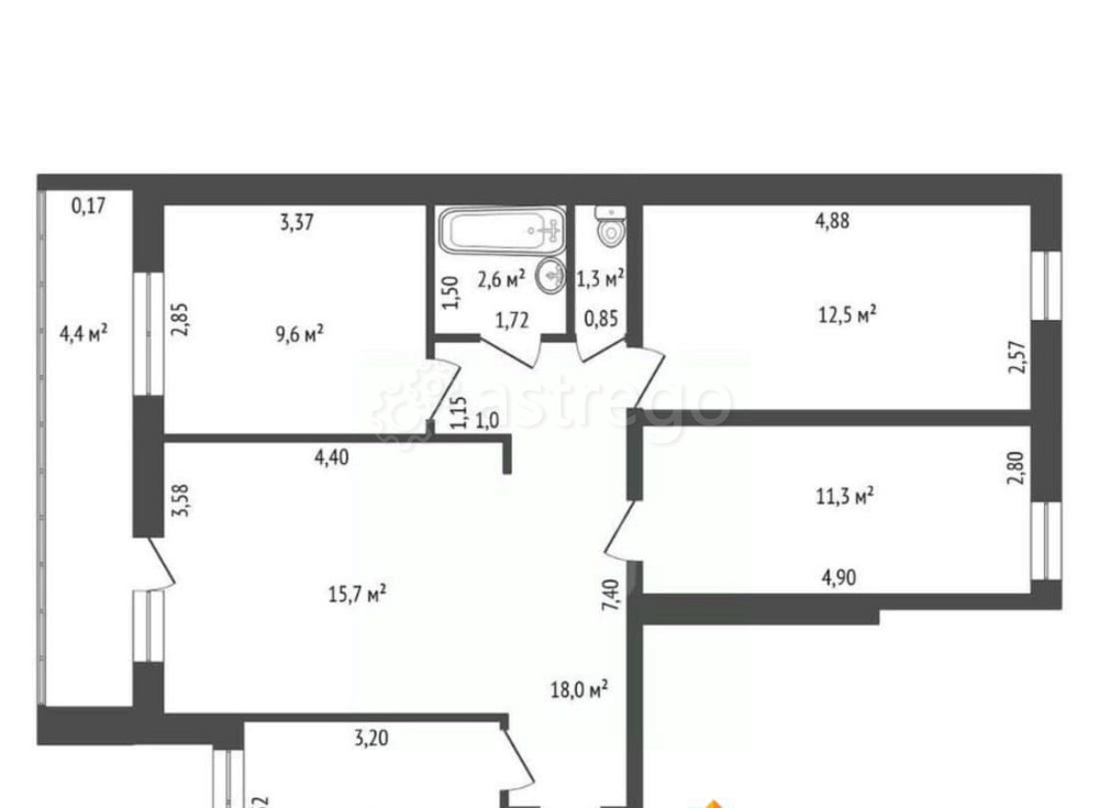 4-комн. квартира, 77.8 м2, 4/9 эт. Уфа - изображение 5
