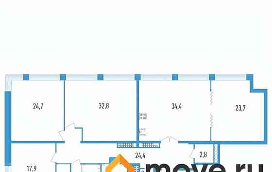 4-комн. квартира, 182.2 м2, 20/23 эт. Санкт-Петербург