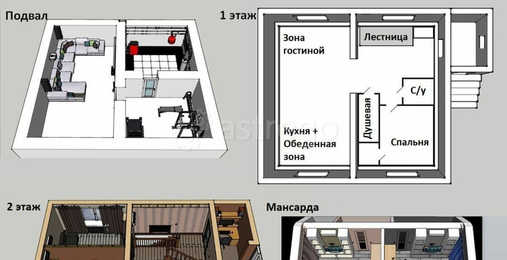 Дом, 285 м2, 12 соток, 3 эт. Москва - изображение 3