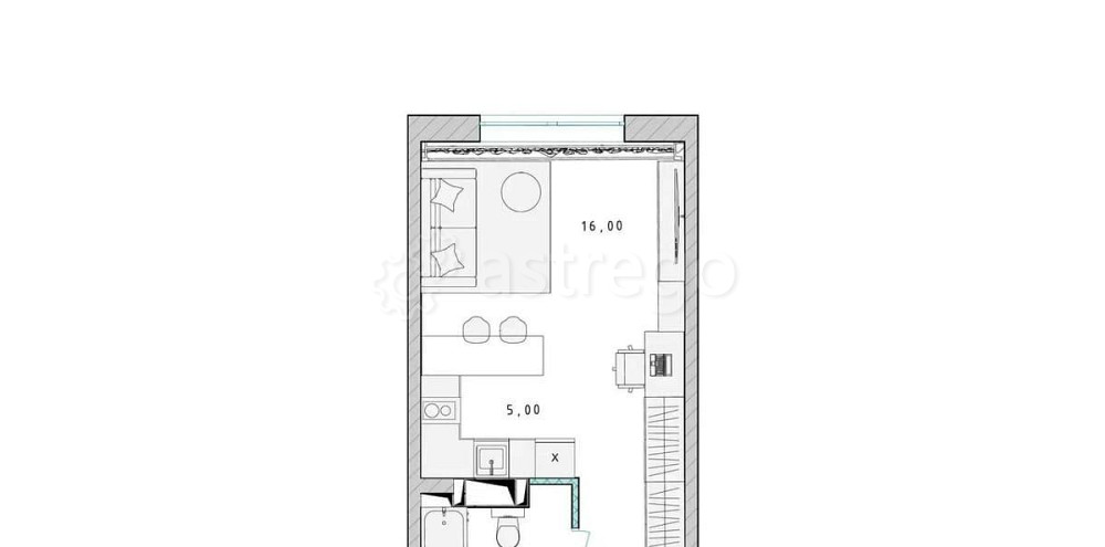 Студия, 28 м2, 11/17 эт. Пушкино - изображение 1