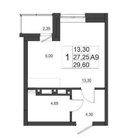 1-комн. квартира, 29.6 м2, 12/17 эт. Красноярск