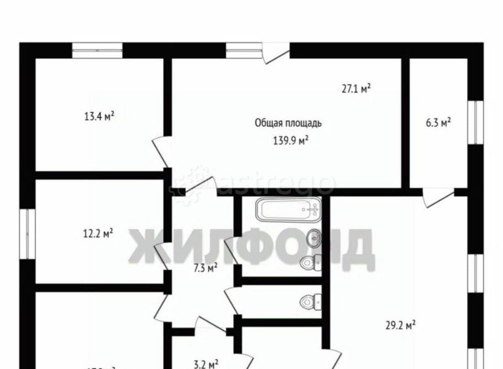 Коттедж, 140 м2, 7 соток, 1 эт. Камень-на-Оби - изображение 3