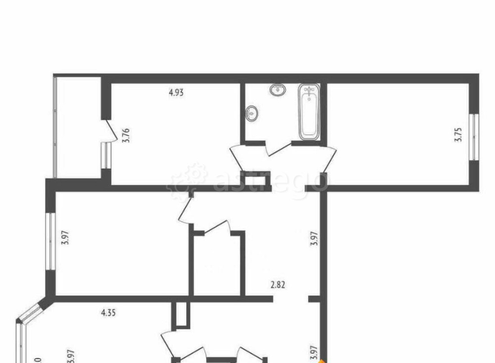 3-комн. квартира, 76 м2, 4/17 эт. Москва - изображение 6
