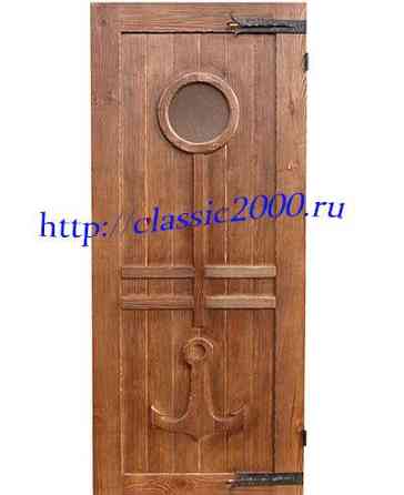 Дверь деревянная под старину "Моряк" 2000 х 800 х 40 Рославль
