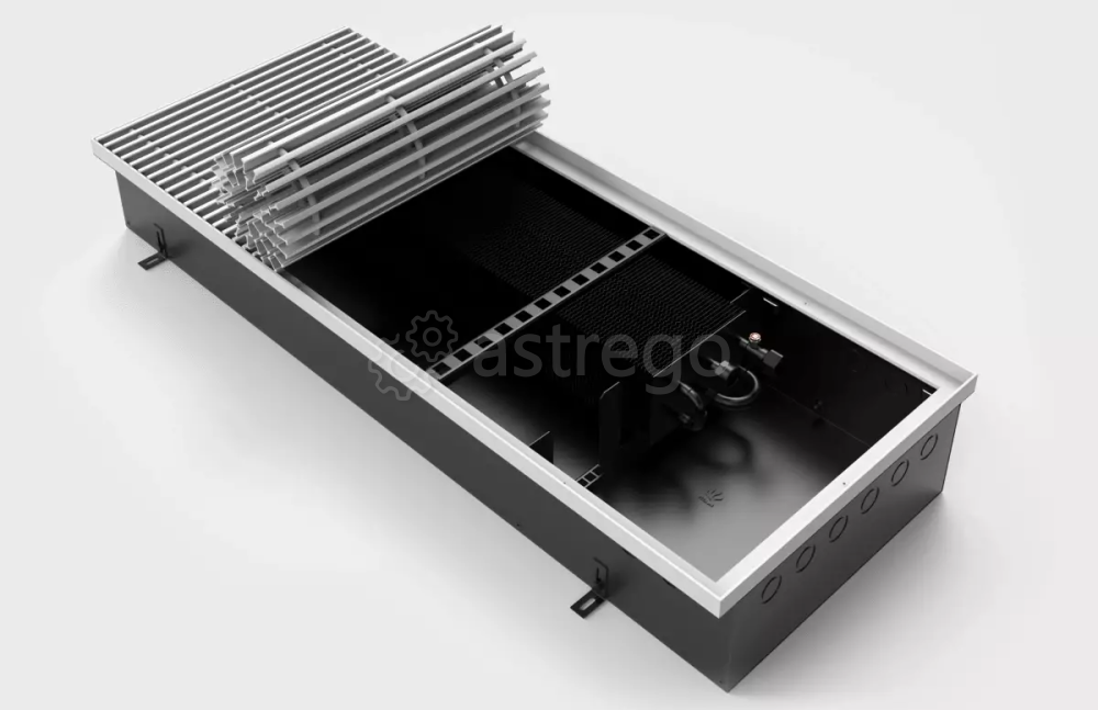 Конвектор внутрипольный VITRON ВК.140.400.1500.6ТП с корпусом из оцинкованной стали Витрон Москва - изображение 1