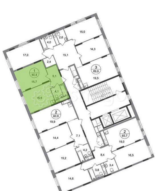 1-комн. квартира, 40 м2, 16/17 эт. Москва - изображение 4